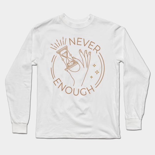 Never Enough Time: Boho Houglass Sand Timer Long Sleeve T-Shirt by PunTime